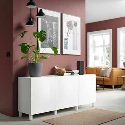 SELSVIKEN باب, لامع أبيض, 60x64 سم