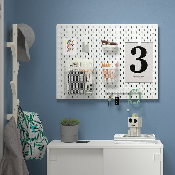 SKÅDIS لوح تعليق, أبيض, 76x56 سم