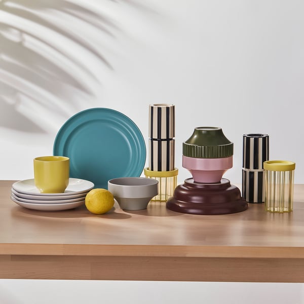 SPJUTLILJA سلطانية., ألوان منوعة, 12 سم