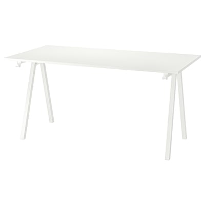 TROTTEN مكتب, أبيض, ‎160x80 سم‏