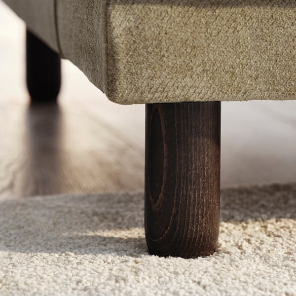 UPPÅKRA وحدة كنب بثلاث مقاعد, Johanneshov بيج-بني