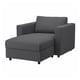 VIMLE أريكة طويلة, Hallarp رمادي