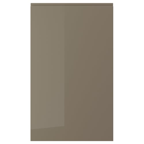 VOXTORP باب, لامع رمادي غامق-بني, 60x100 سم