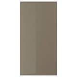 VOXTORP باب, لامع رمادي غامق-بني, 60x120 سم