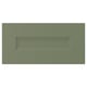 AXSTAD, green drawer front, rectangular with inset panel, smooth matte finish.