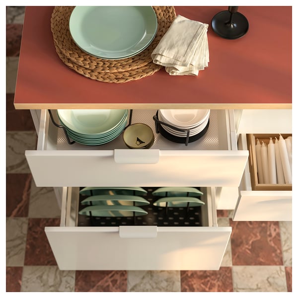 EKBACKEN Worktop, terracotta effect/laminate, 186x2.8 cm