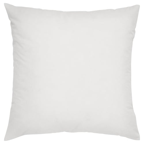 A white FJÄDRAR pillow with a soft cotton cover and feather filling for comfortable support.