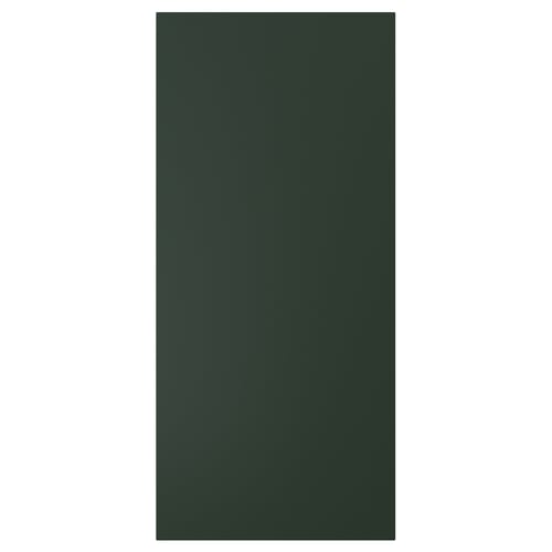 A dark green HAVSTORP kitchen cabinet panel with a smooth, rectangular surface.