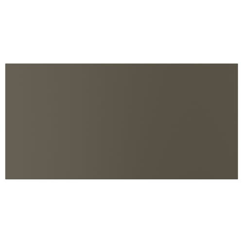 Dark brown HAVSTORP panel, smooth surface, rectangular shape.