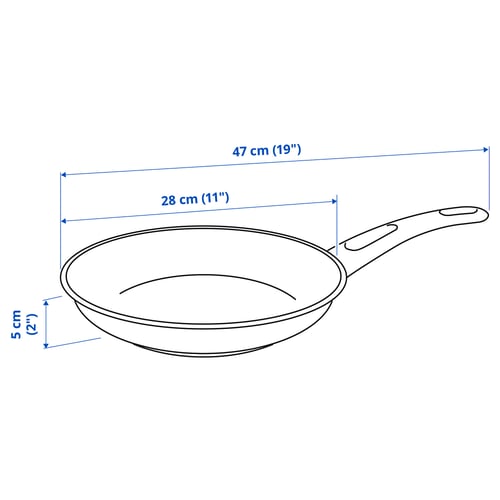 Illustration with measurements for the product: HEMLAGAD.