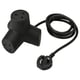 Black HORNFELS 4-way power adapter with angled outlets and a uk plug.