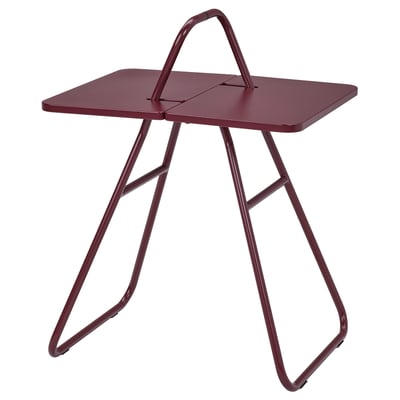 IKEA PS 2026 Side table, dark red, 50x40 cm