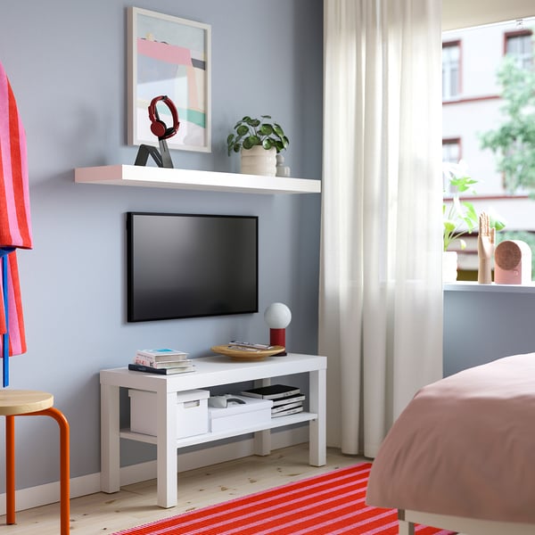 LACK TV bench, white, 90x36x45 cm