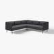 Modern dark grey LILLEHEM modular sectional sofa with clean lines and metal legs. Suitable for various spaces.