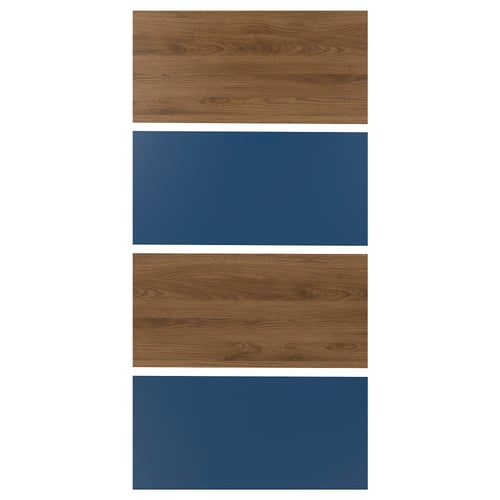 MEHAMN: wood/blue sides, sliding panels, 10-year guarantee
