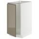 METOD kitchen unit in glossy brown. Rectangular cabinet, hinged door, steel frame, 25 year guarantee.