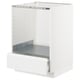 An ikea METOD kitchen cabinet in white with a drawer. It is square-shaped and has a modern design.