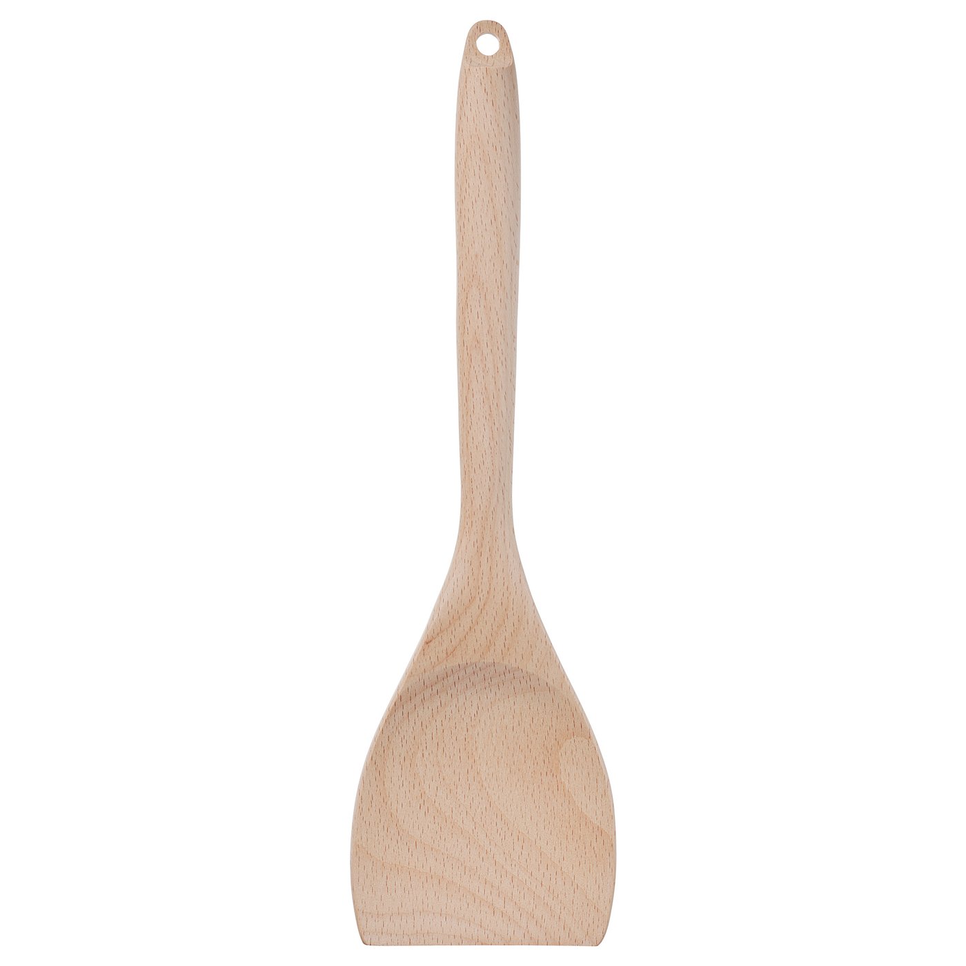 RÖRT wooden spatula, light brown, simple design, solid beech handle.