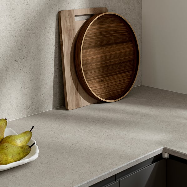 RUNSBÄCK Custom made wall panel, matt concrete effect/high pressure porcelain, 1 m²x2.0 cm