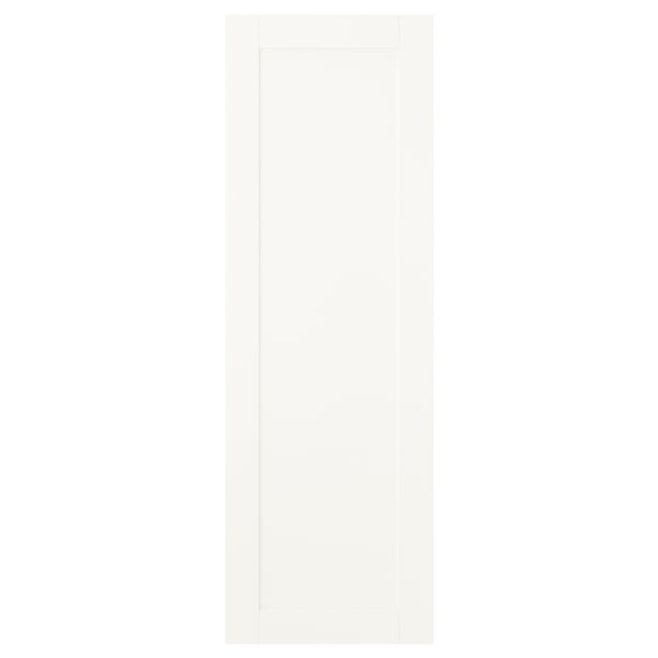 SANNIDAL: white storage door, simple, modern design. Fits platsa units, hangs either way.