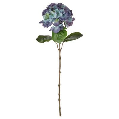 SMYCKA Artificial flower, in/outdoor/hydrangea blue-lilac, 55 cm