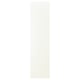 White VALLSTENA cabinet door. Smooth surface, rectangular shape, simple design.