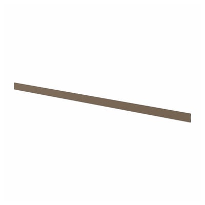 VOXTORP brown flexible plastic plinth, slim rectangular kitchen cabinet base cover, 25-year guarantee.
