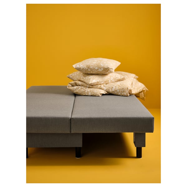 ÄLVDALEN Sleeper sofa, Knisa gray-beige