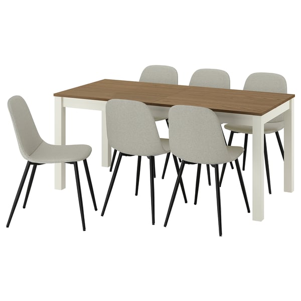 ÅLHULT / NORDMANSSKÄR Table and 6 chairs