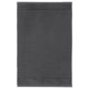 Dark grey ALSTERN cotton bath mat, rectangular with textured striped design.