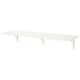 BERGSHULT: white wall shelf, rectangular, simple design. Made of particleboard and solid wood.