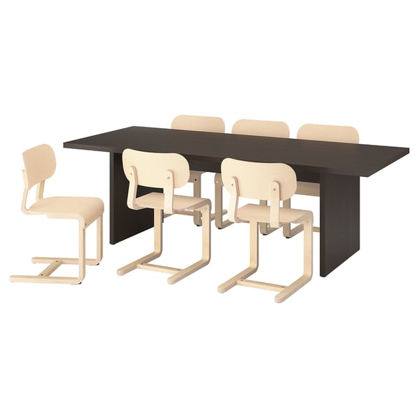 BERGSHYTTAN / LYCKAN Table and 6 chairs