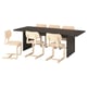 BERGSHYTTAN / LYCKAN Table and 6 chairs
