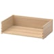 Light wood-colored BESTÅ drawer with back, sides, and bottom made of particleboard and foil.