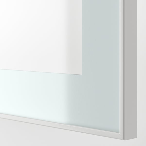 White cabinet with glass door, showing quality craftsmanship and modern design.