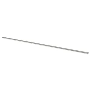 A sleek, silver BILLSBRO handle. Its made of aluminium with a powder coating finish. The handle is straight with a minimalist design.