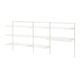 BOAXEL Laundry combination, white/metal, 227x40x101 cm