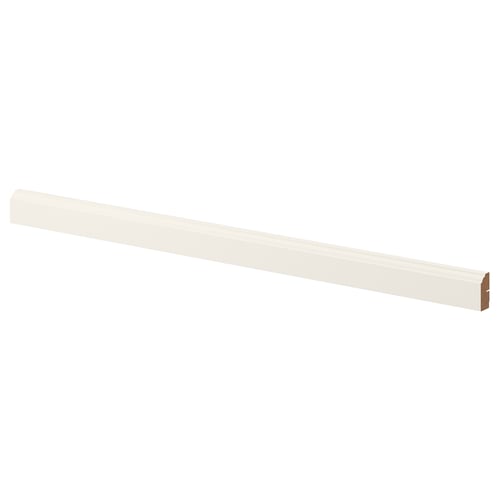 BODBYN off-white fibreboard kitchen trim with bevel.