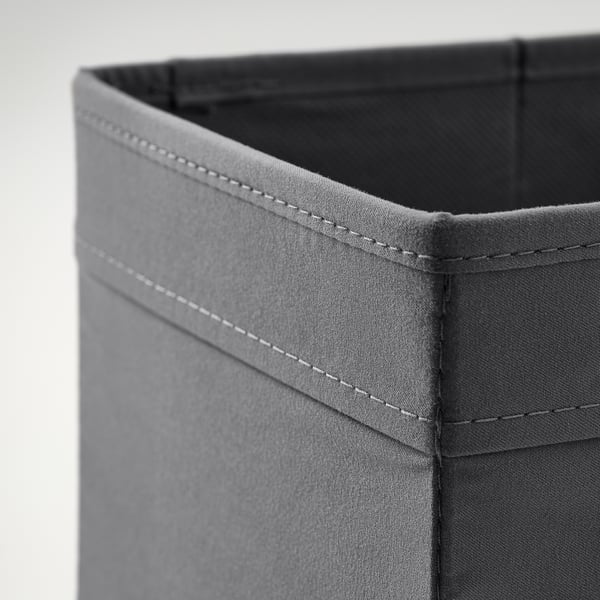 DRÖNA Box, dark gray, 18x25x15 cm