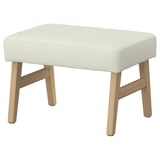 EKENÄSET Ottoman, oak effect/Axvall off-white