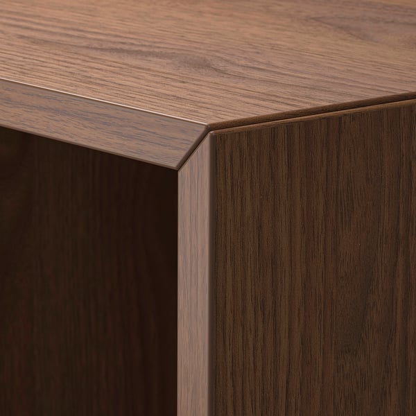 Close-up of sleek, wooden furniture with smooth finish and neat edges.