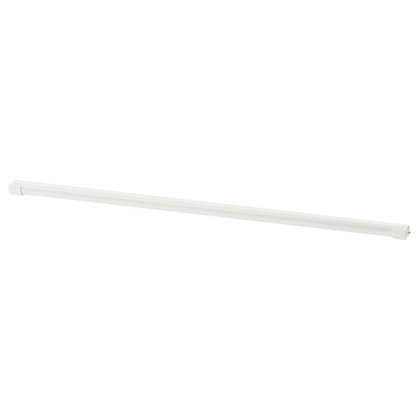ELVARLI clothes rail, white, metal, straight line design.