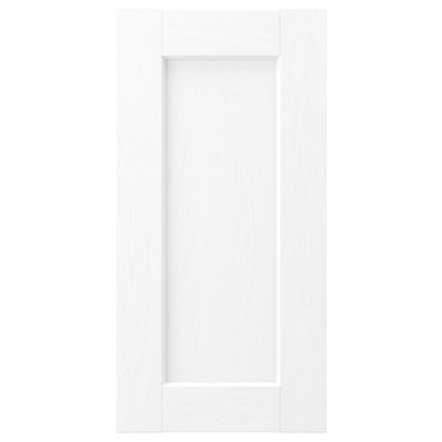 ENKÖPING white cabinet door, rectangular, simple design, wood grain look.