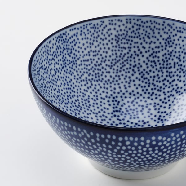 Blue dotted bowl
