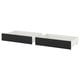 FÅGELFJÄLLET Underbed storage box, set of 2, black oak effect, 200 cm