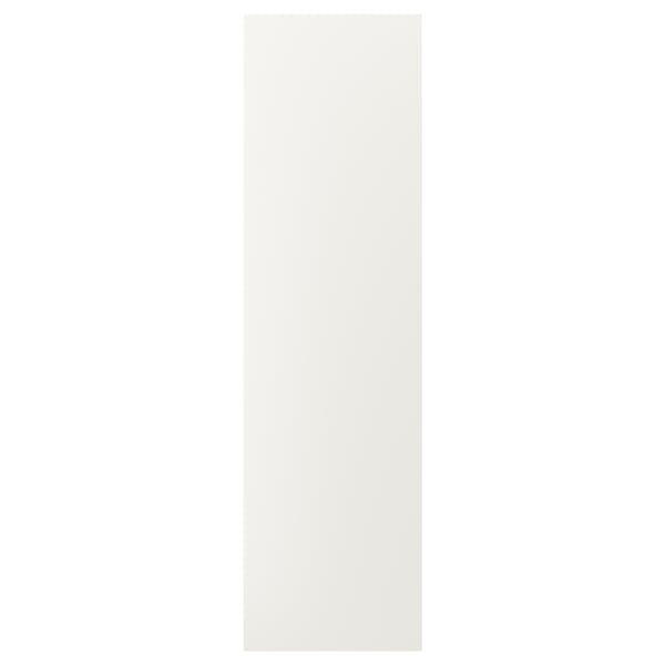 A FÖRBÄTTRA item, a rectangular panel in white colour, made of fiberboard, acrylic, and polyester paint.