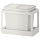 IKEA HÅLLBAR white waste sorting bin with pull-out frame.