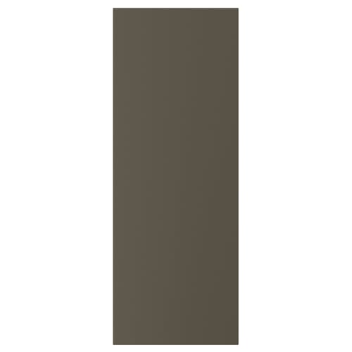 HAVSTORP door in dark brown with smooth finish.