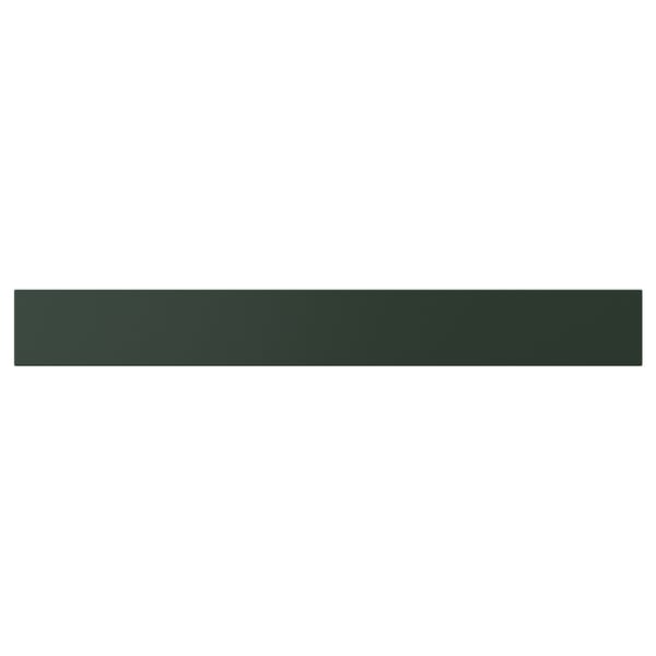 Dark green rectangular shelf, smooth finish, flat surface.