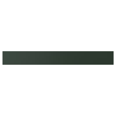 Dark green rectangular shelf, smooth finish, flat surface.